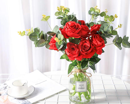 💥$6.99 On Sale Today Only🌹Never Wither Realistic Artificial Long Stem Rose