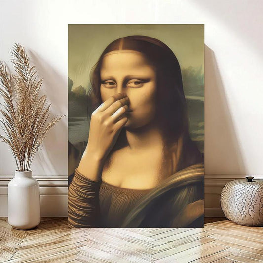 🔥Last Day 49% OFF -🎅Mona Lisa Bathroom Wall Art Decoration