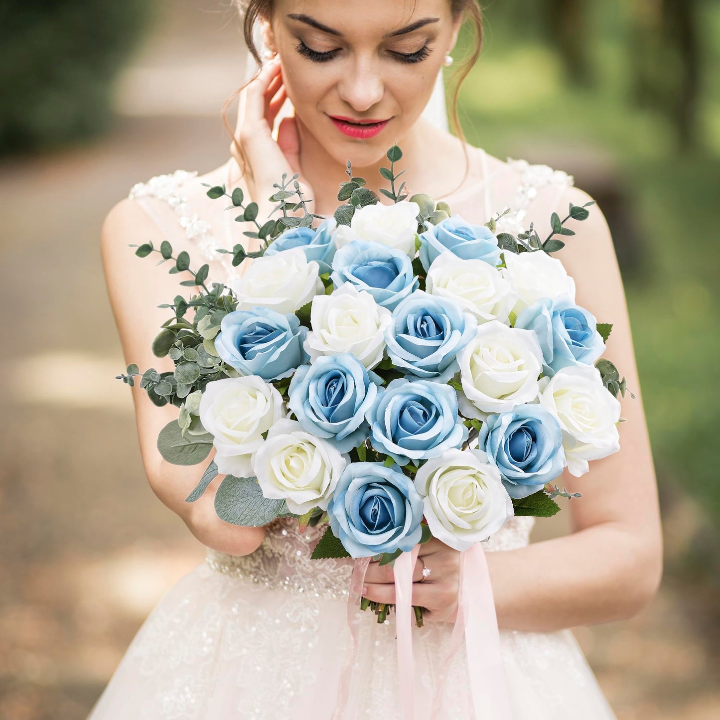 💥$6.99 On Sale Today Only🌹Never Wither Realistic Artificial Long Stem Rose